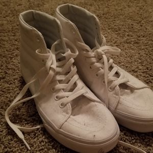 White high top Vans